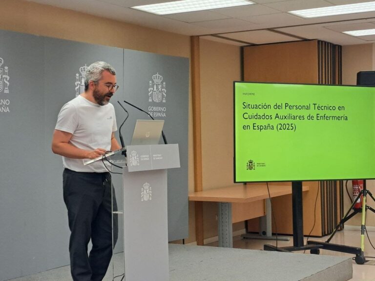 Sanidad publica el primer análisis nacional sobre la situación de las TCAE en España